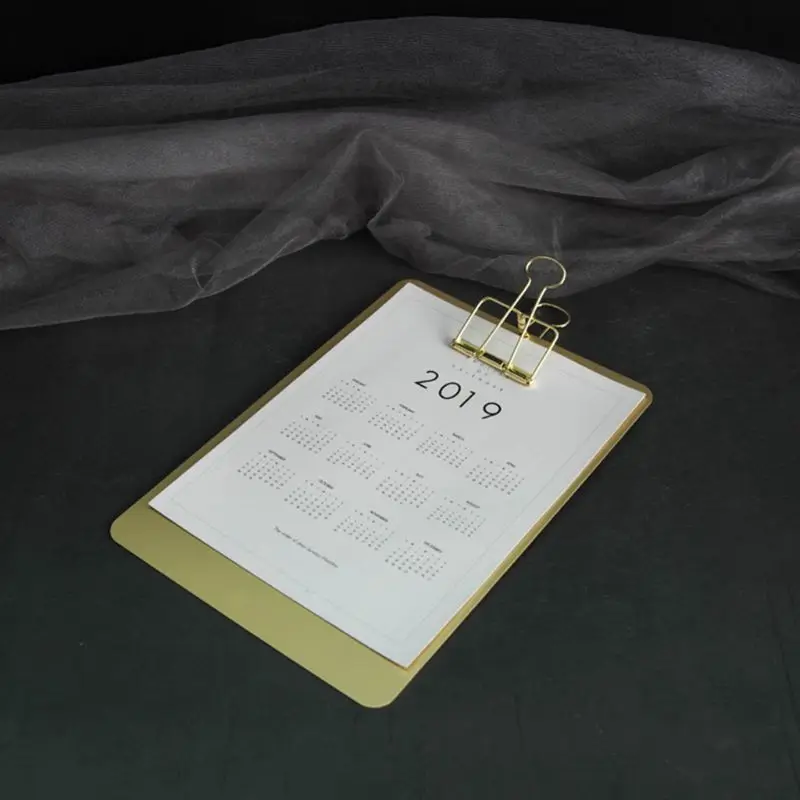 

Metal Clipboard Writing Pad File Folders Document Holder School Stationery Gifts