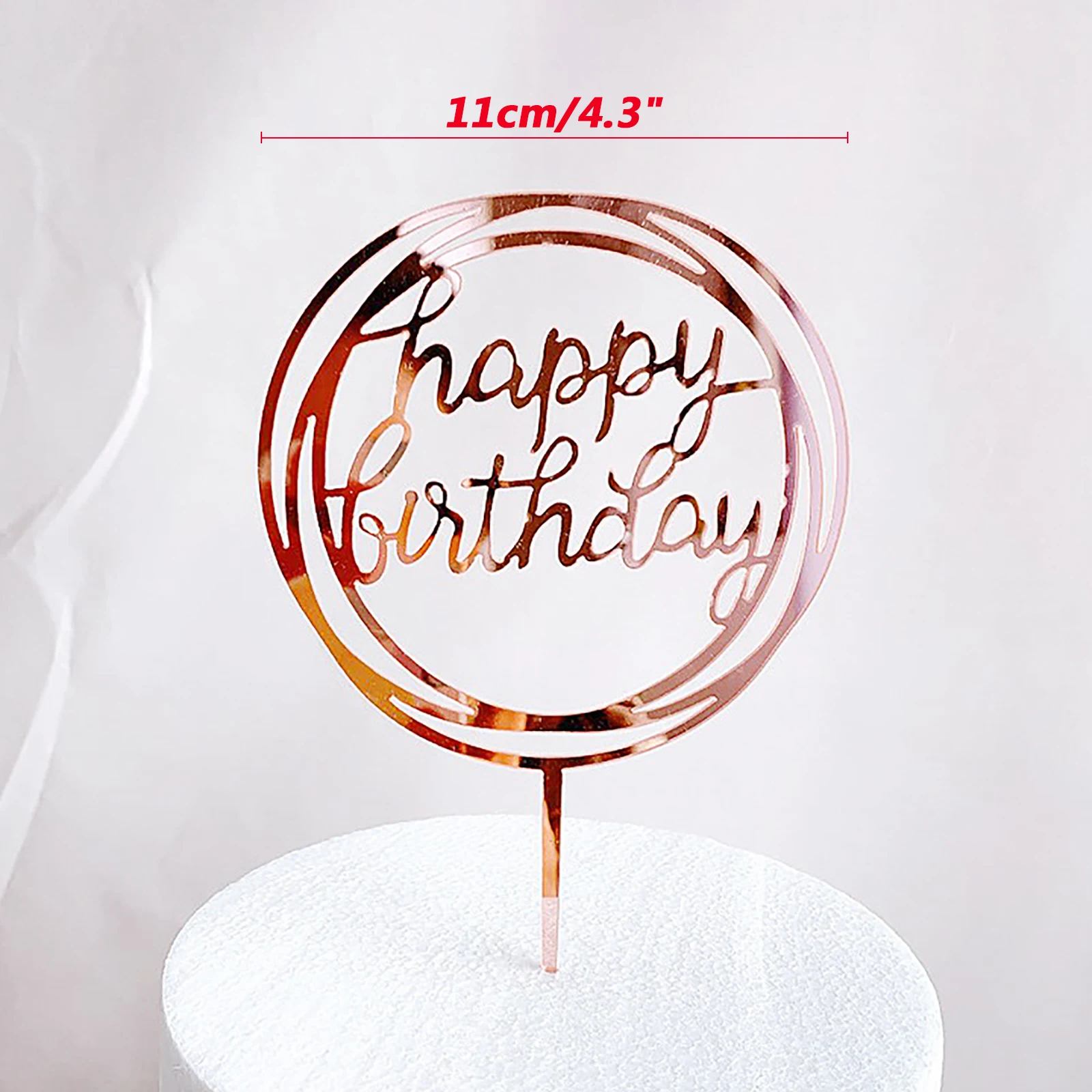 

Rose gold Letter Decorations Happy Birthday Cake Toppers Cake Top Birthday Party Best Decoration Cake Topper Birthday Cake Decor