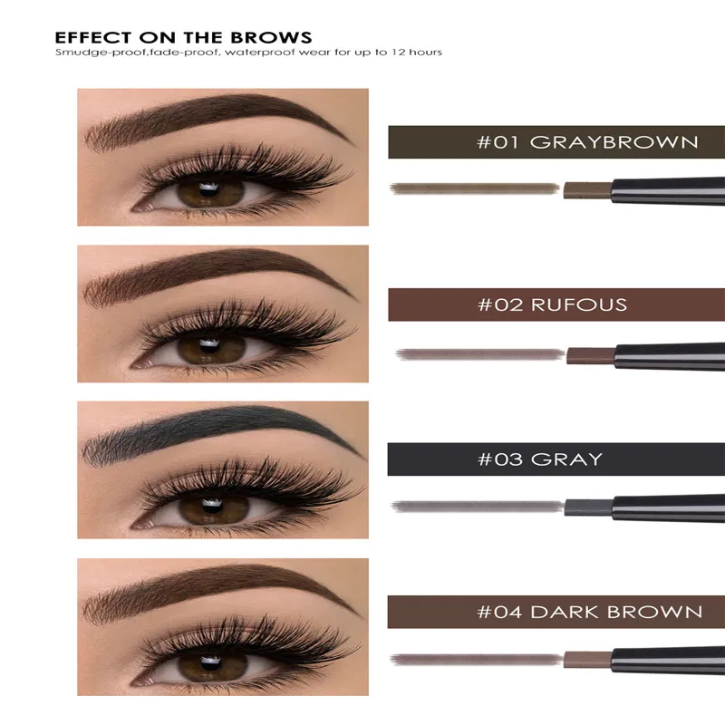 FOCALLURE новинка 1 шт. водостойкая стойкая для бровей девушек натуральный черный