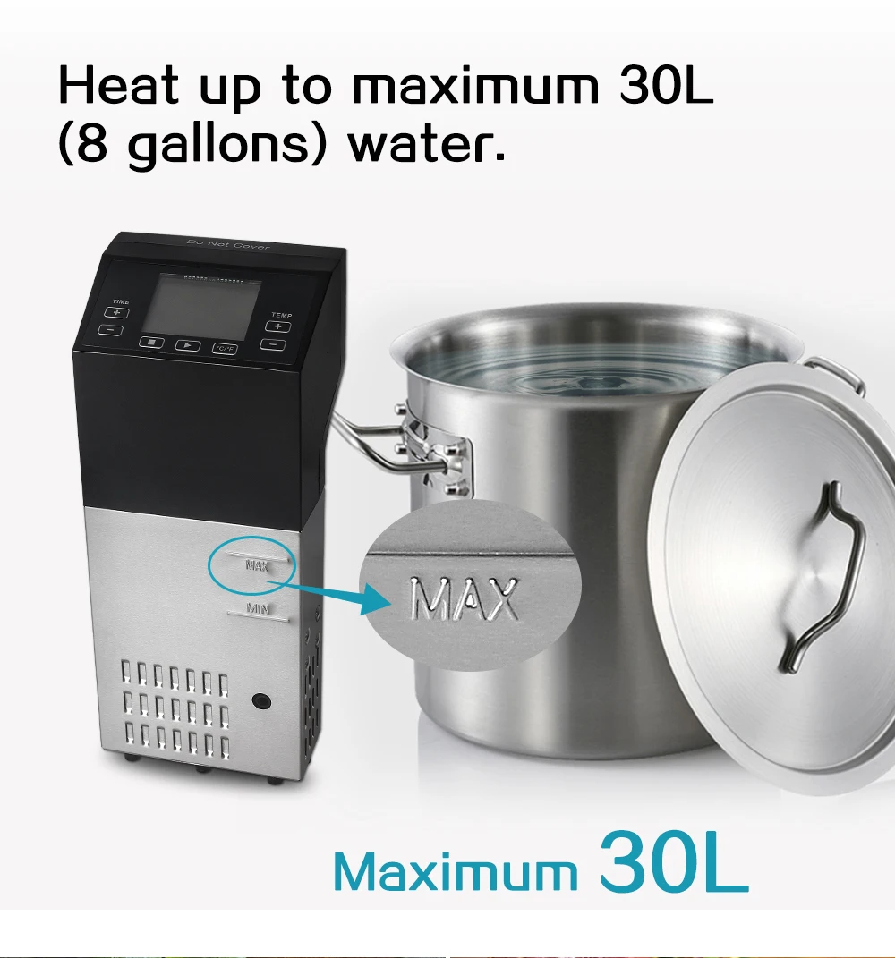 ITOP Профессиональный Sous Vide погружной циркулятор Presision Медленная Плита Машина кухонные процессоры 220 В ЕС вилка