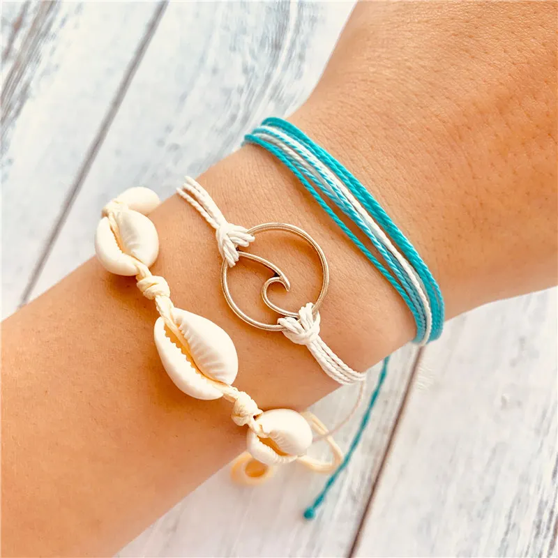 Если вы трендовые оболочки Kpop Многослойное Плетение плетеная веревка Вощеная