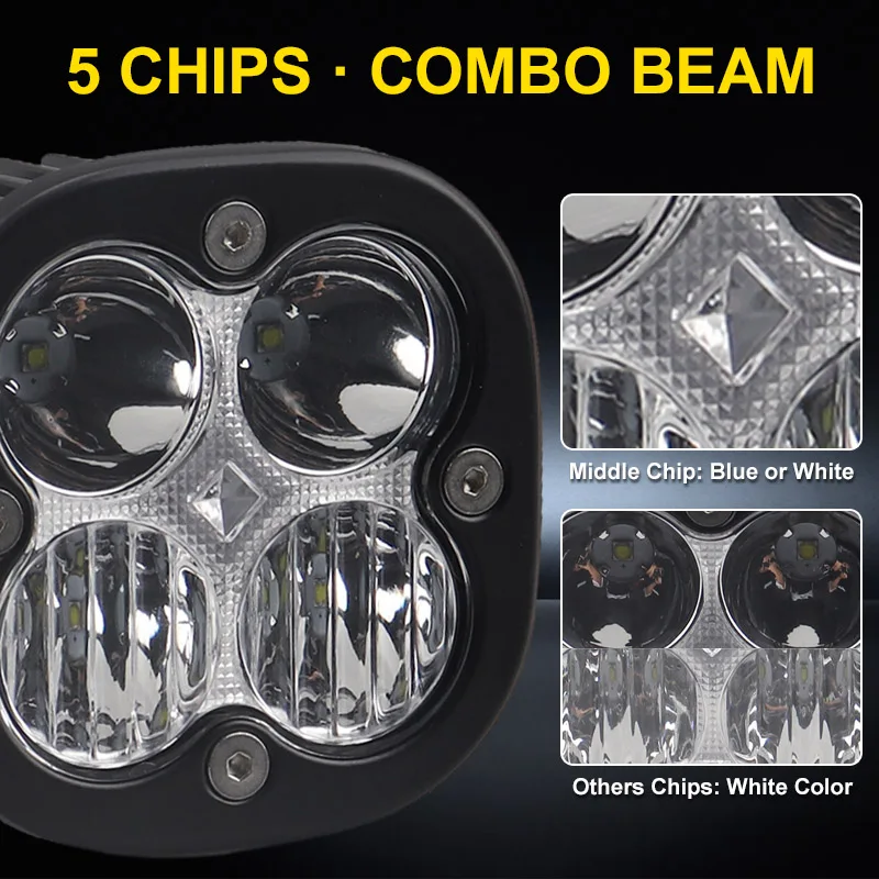 led working lights 4000LM car lamp combo beam 40w off road 4wd suv atv moto truck tractor automotivo worklight | Автомобили и