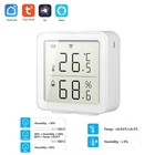 Электронный термометр Tuya, беспроводной умный бытовой датчик температуры и влажности с низким потреблением энергии и Wi-Fi