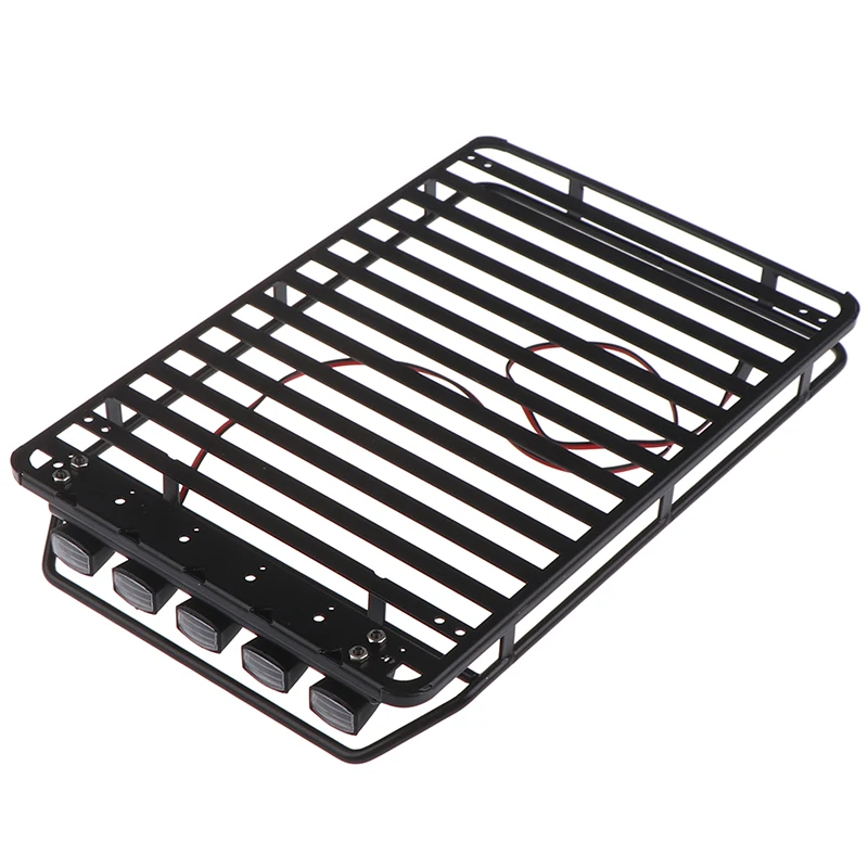 

Metal Roof Rack with 5 LED lights for 1:10 RC Rock Crawler 90046 SCX10 D90