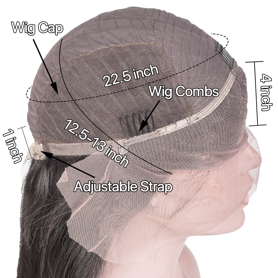 

30 40 Inch Bone Straight Lace Front Human Hair Wigs for Black Women Pre Plucked Brazilian hair Remy 13x4 Lace Frontal Wig