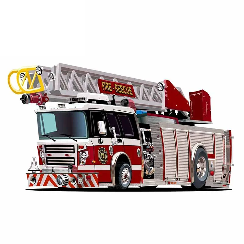 

13cm x 7.5cm for Fire Engine Fine Car Stickers Waterproof Decal Vinyl Material Car Accessories Occlusion Scratch