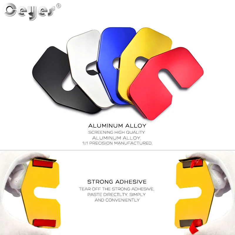 Ceyes 4 шт. автомобильные аксессуары Автомобильная защита дверной замок чехол для