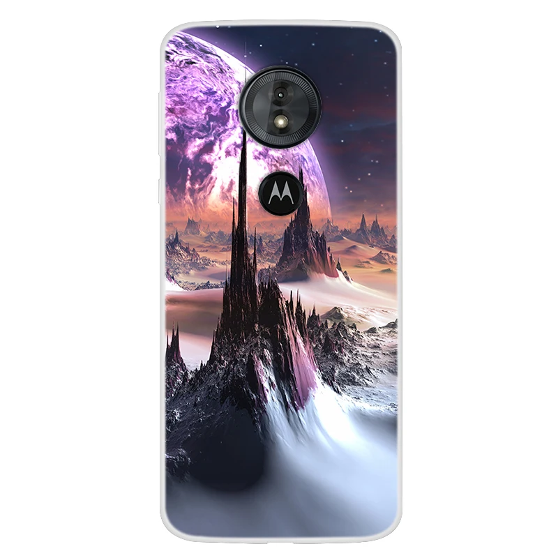 Силиконовый чехол для Motorola Moto E5 Plus MoteE5 Play Ультратонкий с принтом звездной планеты