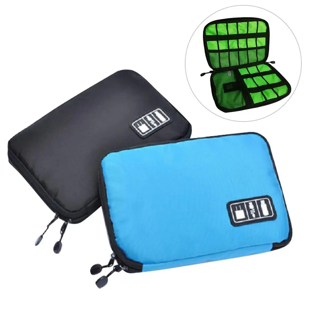 

Hard Drive Bags Portable Nylon Zipper Digital USB Charger Earphone Storage Bag Organizer Pouch travel appliance дорожные сумки