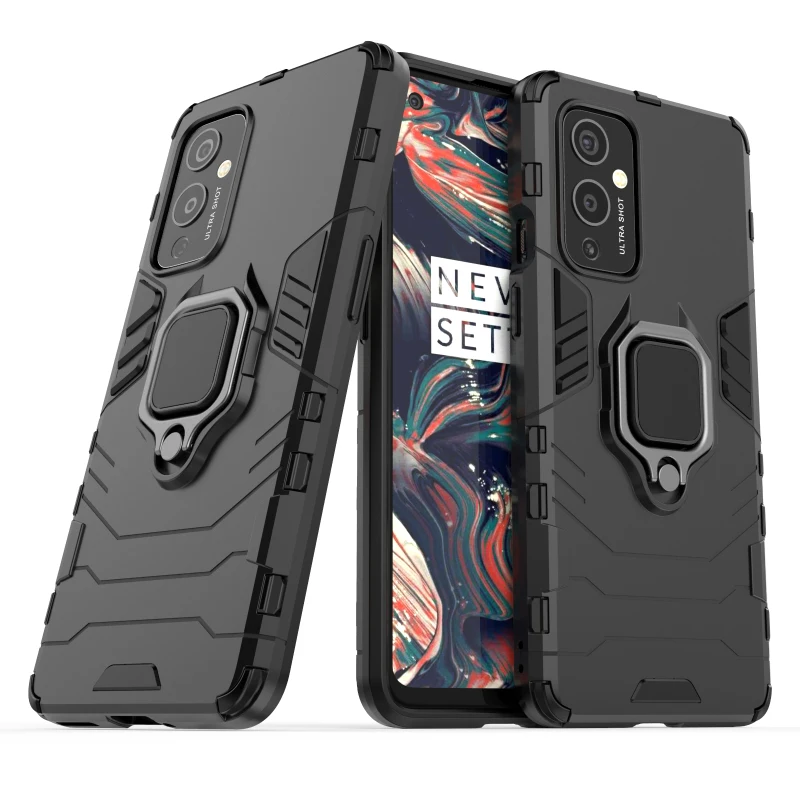 

Fashion Matter Anti Fall Armor Phone Case For Oneplus 7 6T 7T 8 Nord N100 N10 9 Pro 5G Shockproof Protection Kickstand PC Cover