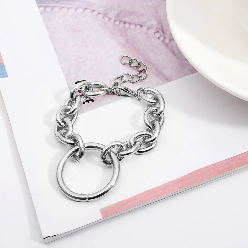 Золотая цепочка в стиле панк/хип-хоп для женщин и мужчин чокер ночного клуба