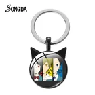 DRRR Durarara! 3way противостояние брелок Art Стекло кабошон с фото аниме-брелок для ключей металлический держатель для ключей, ювелирное изделие в подарок для вентиляторы для детей