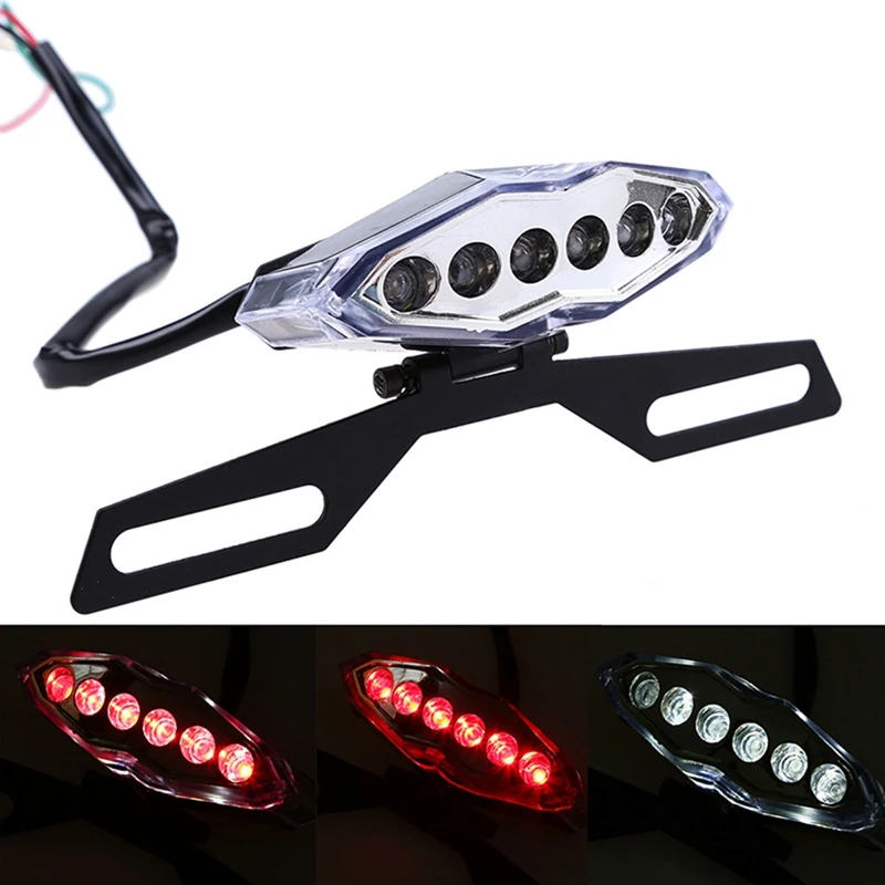 

Universal Multifunction Motorcycle Bike LED Stop Brake License Plate Rear Tail Light