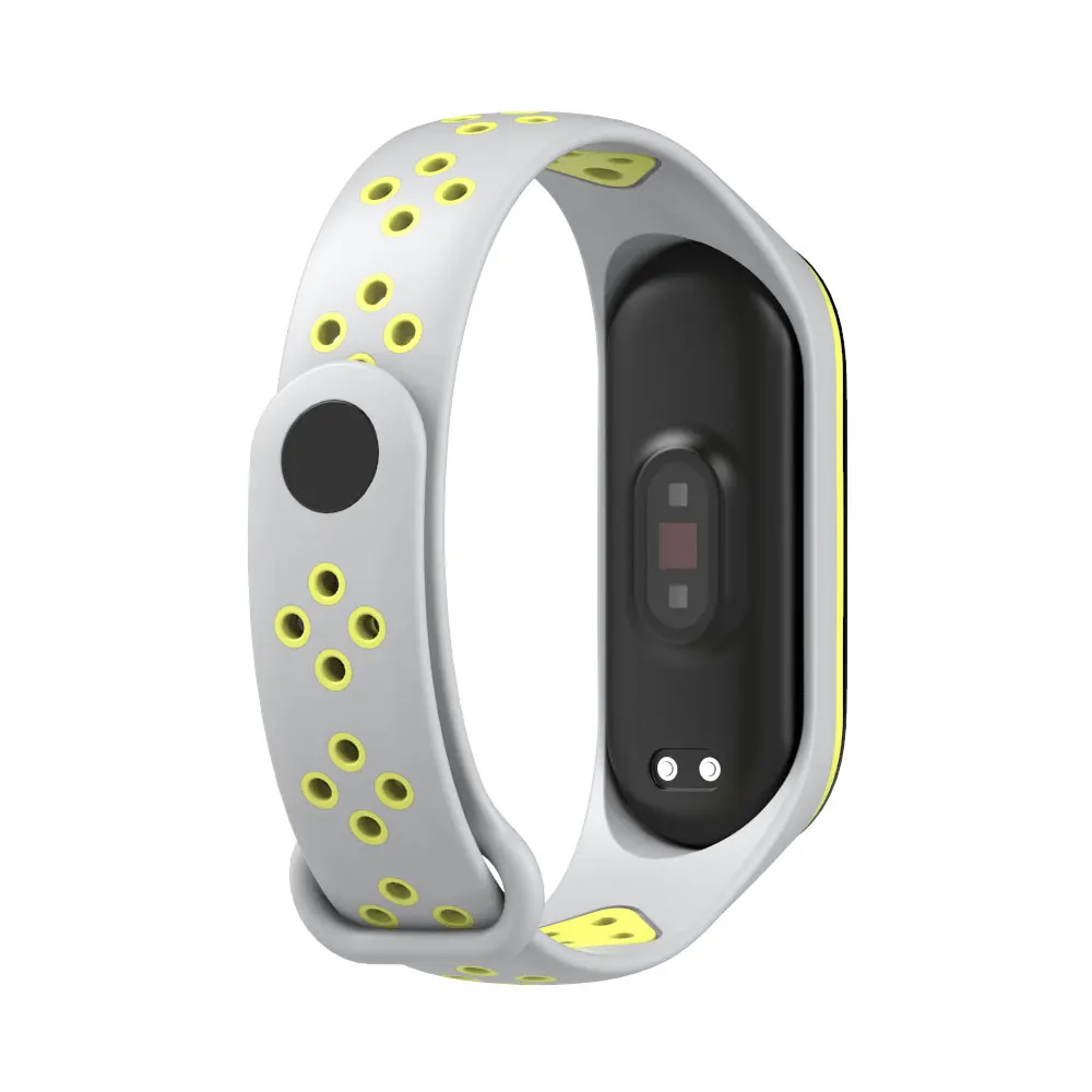 Mi Band 4 ремешок для Xiaomi спортивный браслет 3 браслеты силиконовые дышащие