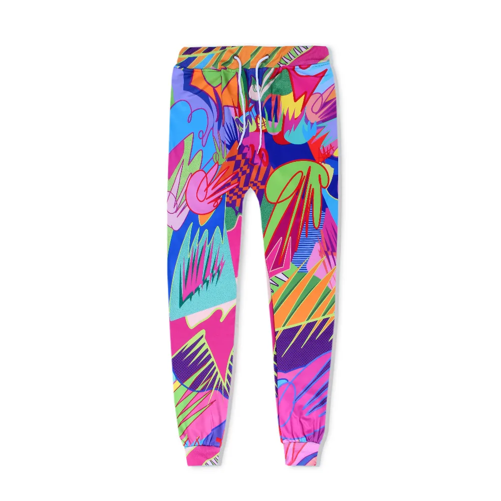 

Spring Autumn Large Size Pant Cartoon Print Drawstring Pants Elastic Waist Hip Hop Long Pants Women Casual Joggers Sport Trouser
