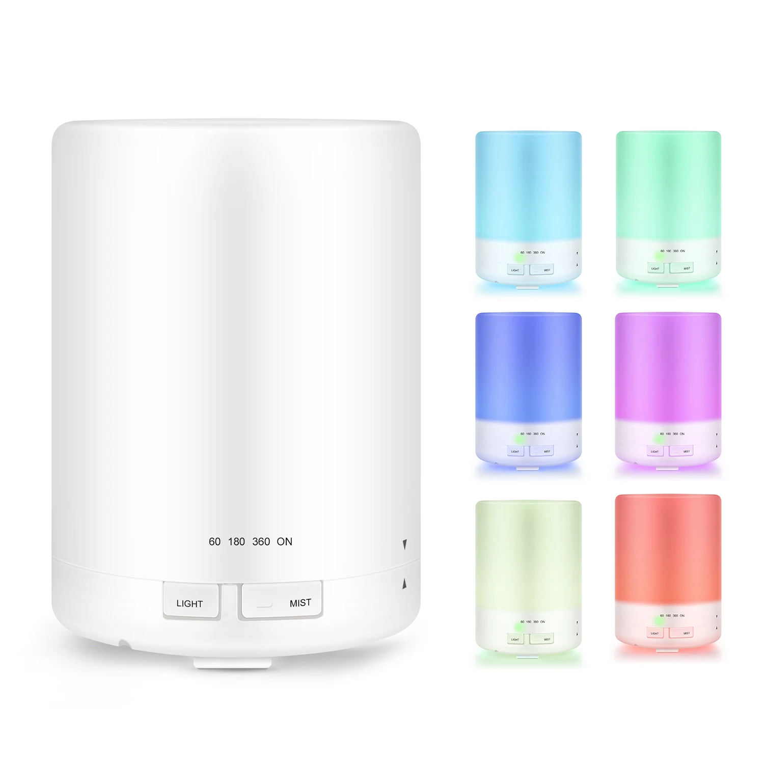 

Explosive Colorful Ultrasonic Aromatherapy Machine 300ml Cylindrical Aromatherapy Humidifier Without Printing Humidifier