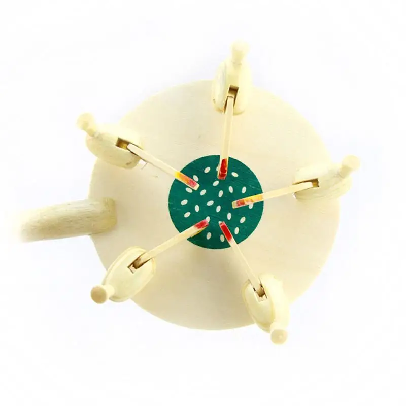 Деревянные цыплята едят рис игрушки творческие Обучающие Игрушки для раннего