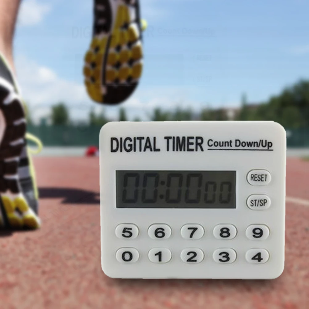 Абсолютно Новый Белый Цифровой ЖК дисплей кухня приготовления Спорт Таймер