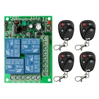 4 channel dc 12v 24v 4 ch 4ch rf wireless remote control switch system 315 mhz 433 mhz transmitter and receiver