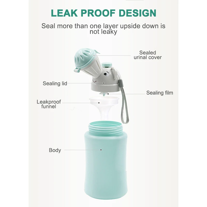 Милый складной автомобильный горшок для мочи портативный Детский бутылка детей