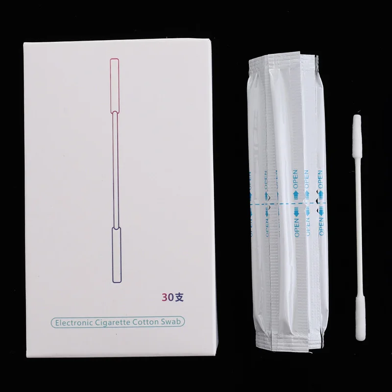 30 шт. спиртовые тампоны инструмент для очистки двойная головка хлопок IQOS
