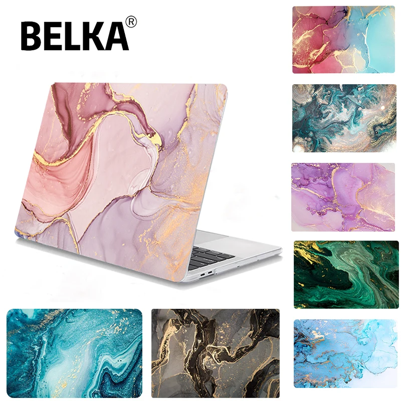 

Мраморный чехол для ноутбука Macbook Air 13, чехол M1 A2337 для Macbook Pro 13 14 15 16 12 A2338 A2442, Жесткий Чехол