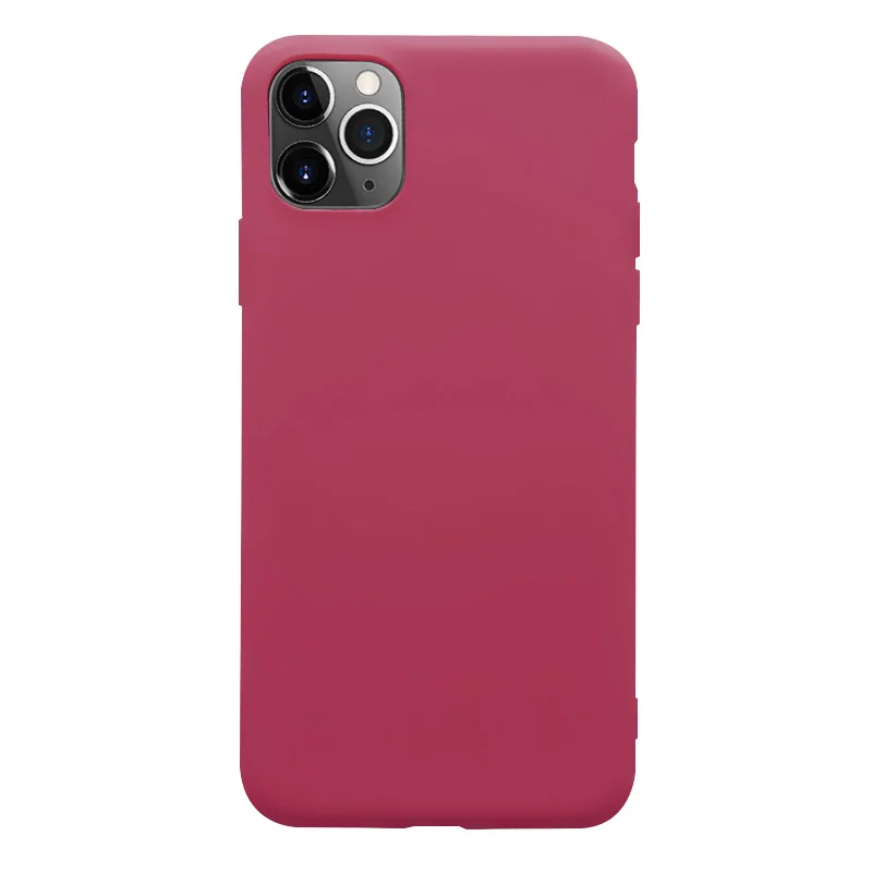 

Soft TPU Color Phone Case For iPhone 11Pro XR 6 6S 7 8 Plus X XS Max 12 Protective Silicone Back Cover Capa Coque Funda Shell