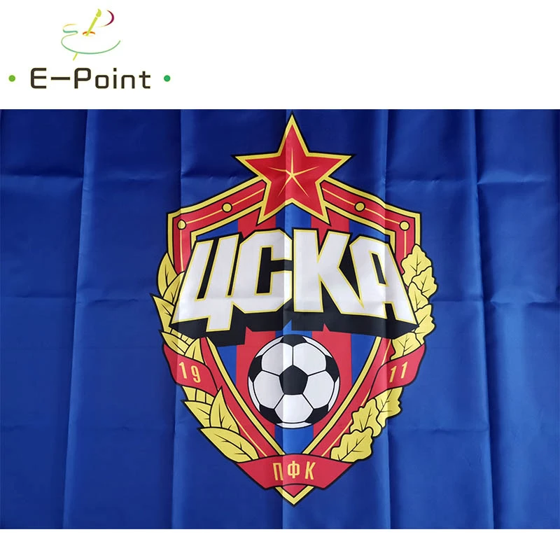 Россия ПФК ЦСКА Москва 3фт*5фт (90*150см) Размер Рождественских украшений для дома Флаг Баннер Тип А Подарки на.