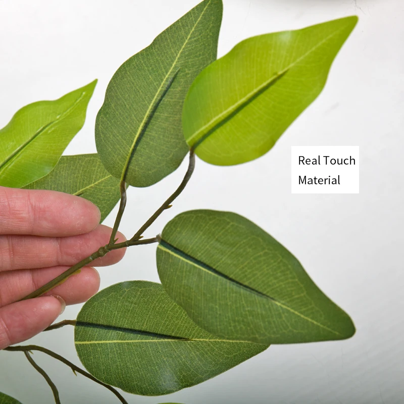 Зеленые искусственные листья 12 шт./лот пластиковые деревья бананы ветки сделай