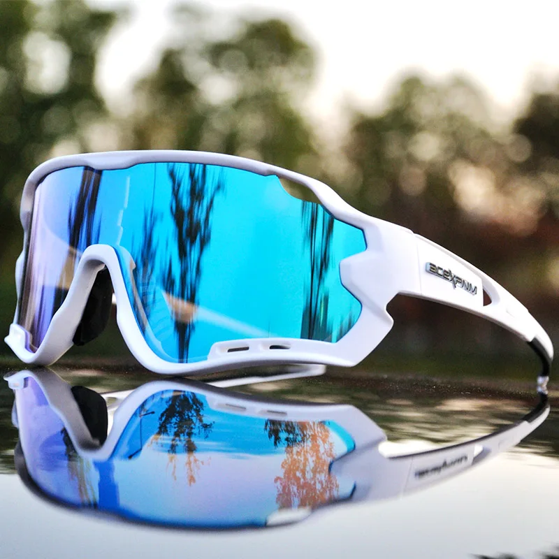 

New 2020 Polarized Mountain Bike Cycling Goggles Outdoor Sports Cycling Glasses TR90 Men Cycling Eyewear UV400 Sunglasses 3 Lens