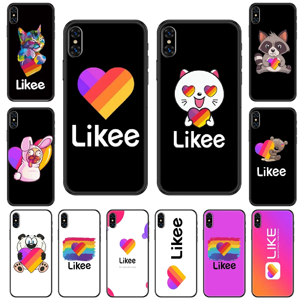 Likee чехол для телефона с забавным котом медведем любовным сердцем iphone 4 4s 5 5S SE 5C 6 6S