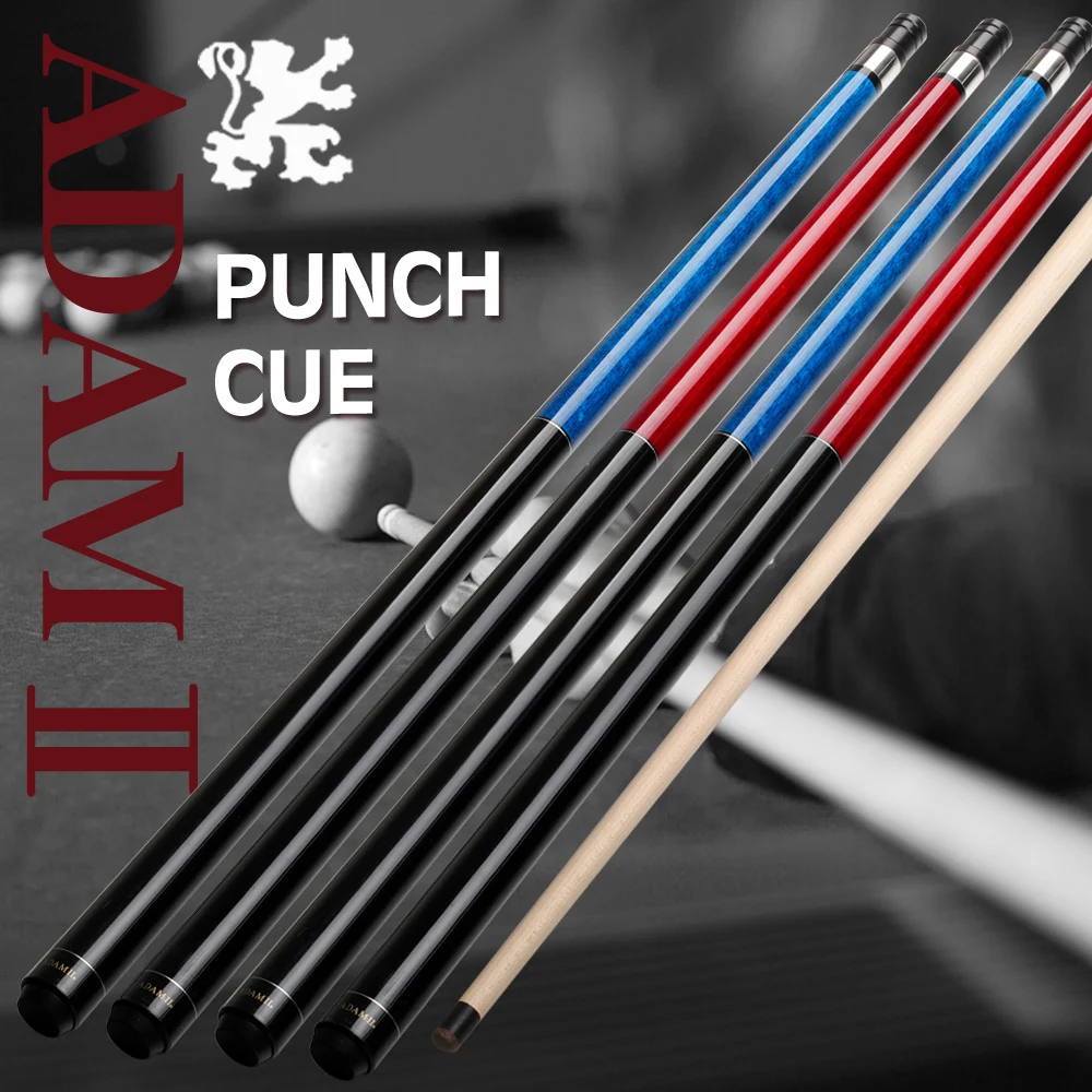 ADAMII Billiard Punch Cue Uni-Lock Quick Joint 13mm Tiger Tip Maple Shaft Smooth Wrap Break Cue Strong Powerful Exquisite Design