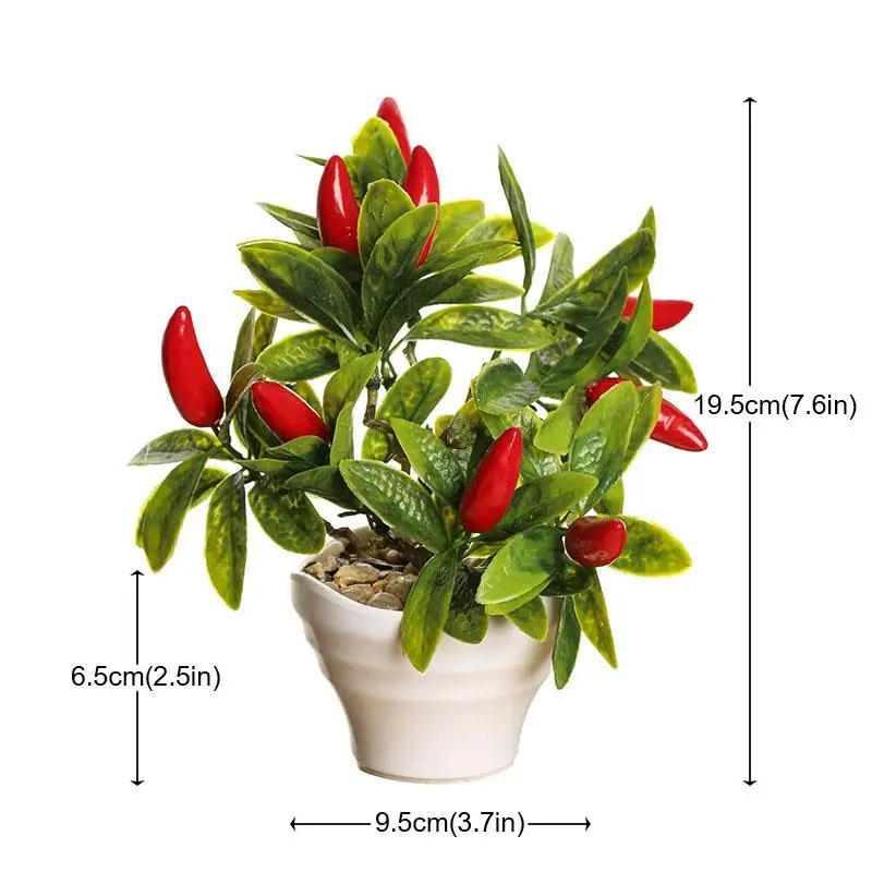 Искусственные растения бонсай оранжевый гранат фруктовое дерево подоконник