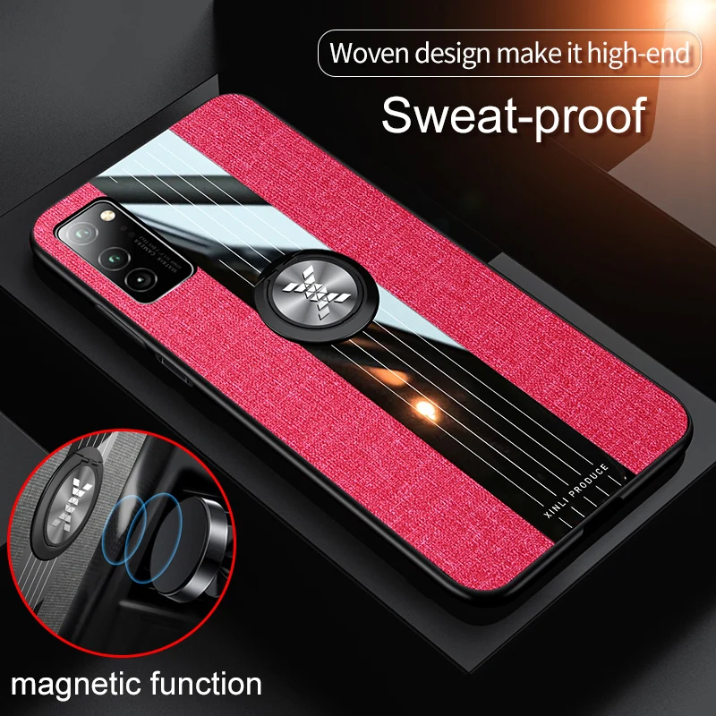 Чехол для Huawei Honor V30 V20 V10 View 30 20 Pro кожаный чехол с магнитным кольцом-держателем 10 Lite