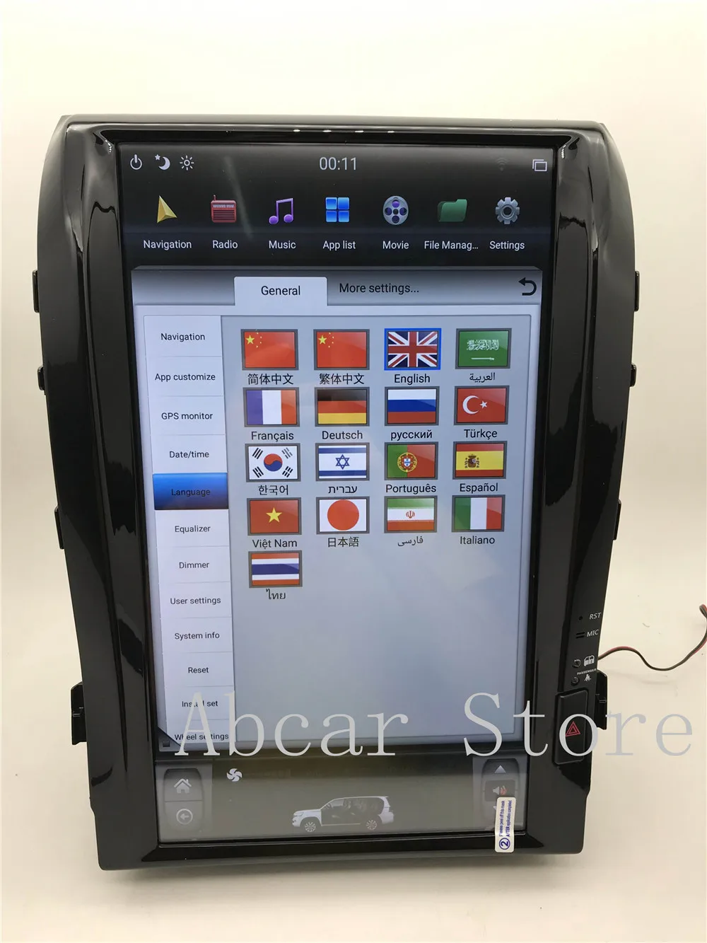 1" Tesla стиль Android 8,1 PX6 HDMI Автомобильный dvd-плеер gps навигация для Toyota LAND CRUISER LC200 2008- радио ips стерео