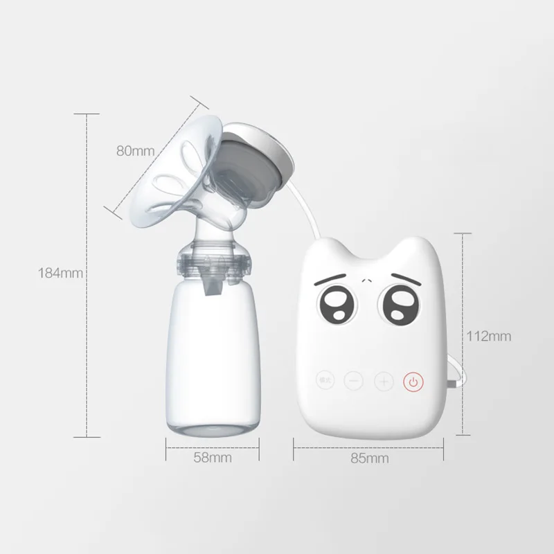 Baby Single Electric Breast Pumps Milk Extractor Automatic Massage Strong Suction Powerful Intelligent USB Infant Pump CL5816 | Мать и