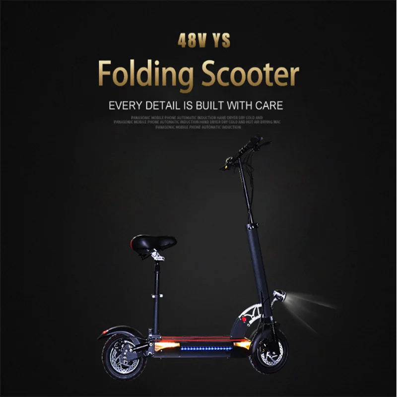 Электрический скутер 45км/ч 48V 500W E скутер Батарея 80 км Patinete трамвай Adulto скутер электрический escooter patinete eléctrico