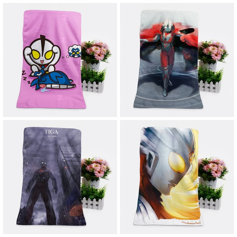 1 шт. Ультрамен Япония Мода Индивидуальные Аниме банное полотенце s платок мягкое
