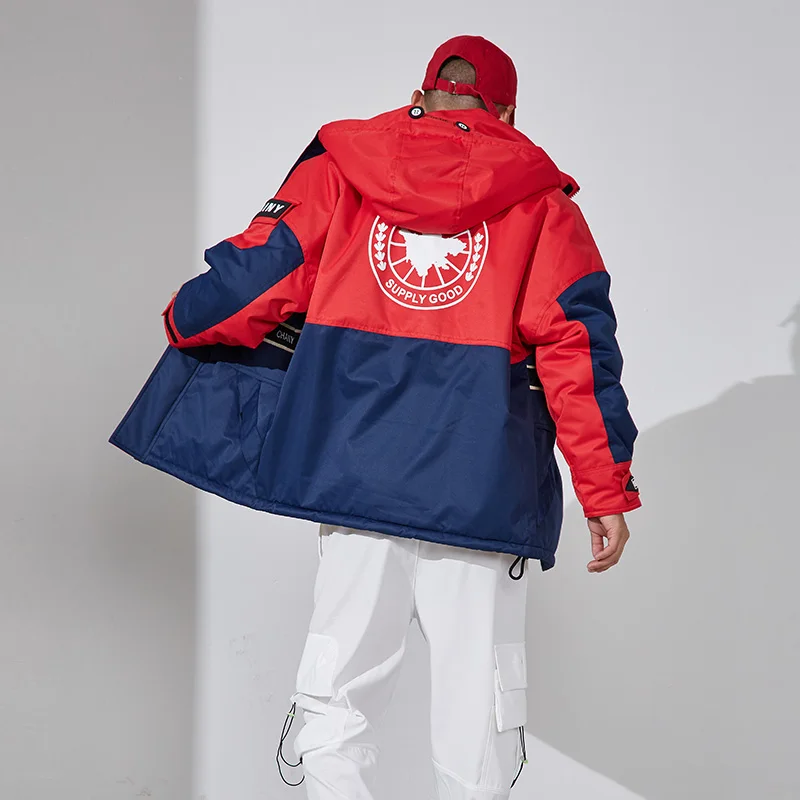 

Men's Cotton Padded Jackets Men Women Unisex 2020 Winter Fashion Soft Shell Hooded Warm Jacket Casual Patchwork Jackets For Men