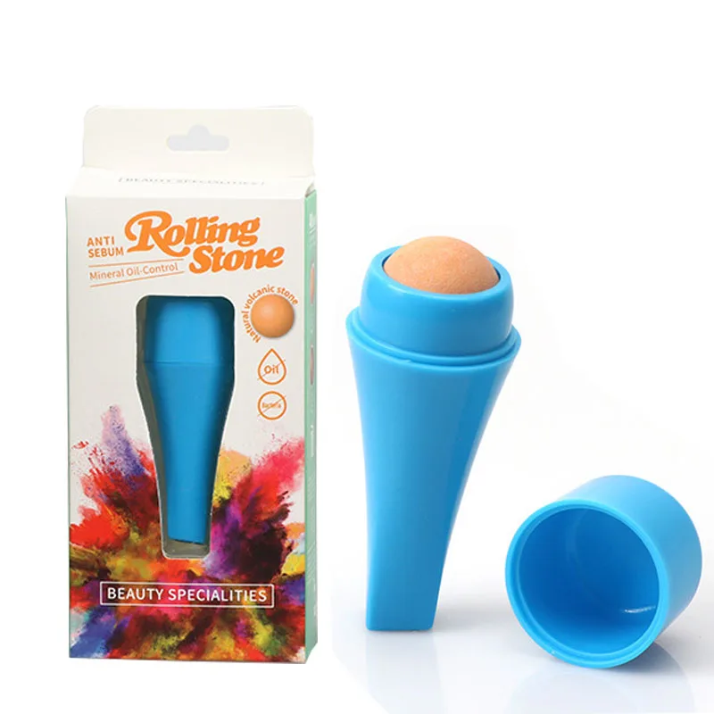 

Face Oil Absorbing Roller Volcanic Stone Blemish Remover Face T-zone Oil Removing Rolling Stick Ball Summer Face Shiny Changing