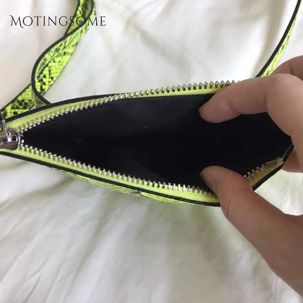 Нагрудная сумка для женщин забавная флуоресцентная дизайнерская сумочка из