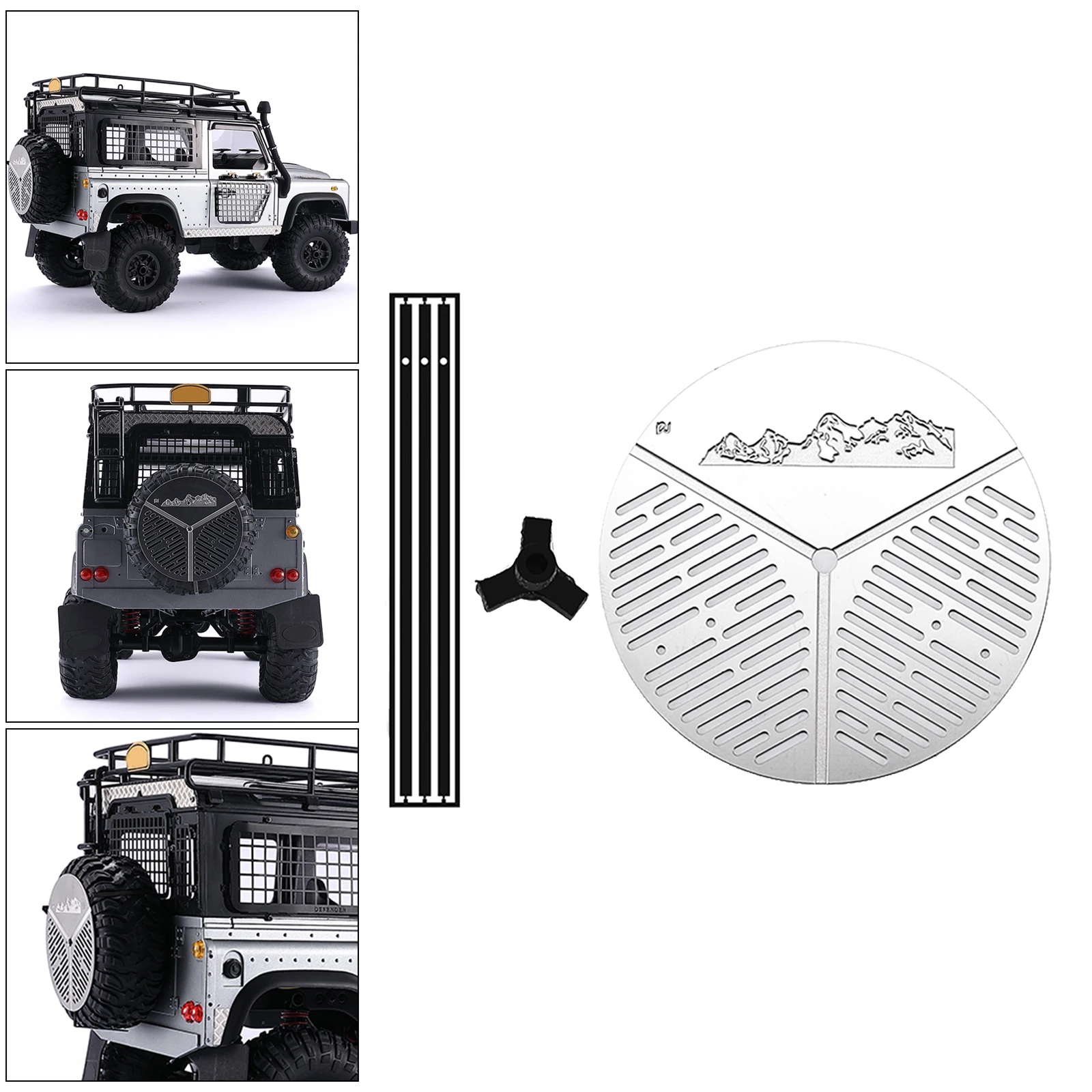 

Металлический держатель для запасных шин, опорный стеллаж для MN D90 MN99 MN99S масштаб 1:12 радиоуправляемых автомобилей