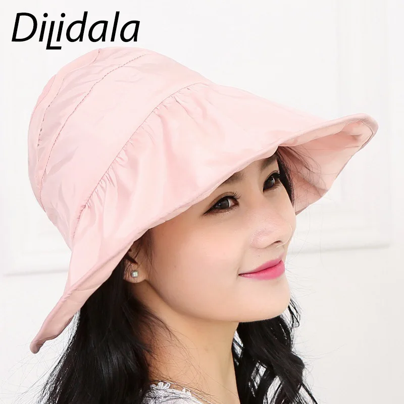 Dilidala хит продаж Пустой Топ шляпа корейский стиль складной солнцезащитный