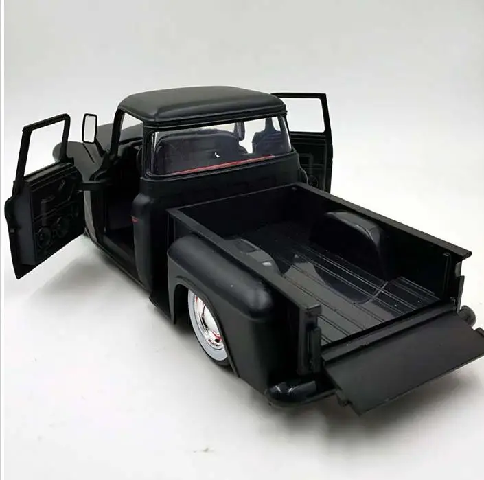 1:24 сплав модель автомобиля, 1955 Chevrolet пикап грузовик сплава Модель автомобиля, съемные шины, дверь openable игрушечный автомобиль