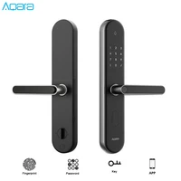 original aqara s2 fingerprint smart door lock work with aqara home app keyless lock for xiaomi mi home app smart home kit
