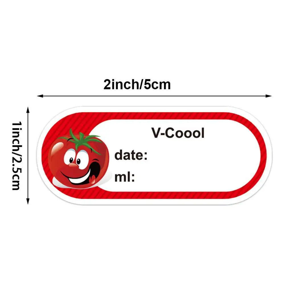 

Removable Freezer Labels-250pcs 2.5*5cm Food Storage For Container Sticker Bottle Cute Stickers Colorful Jar U6N1