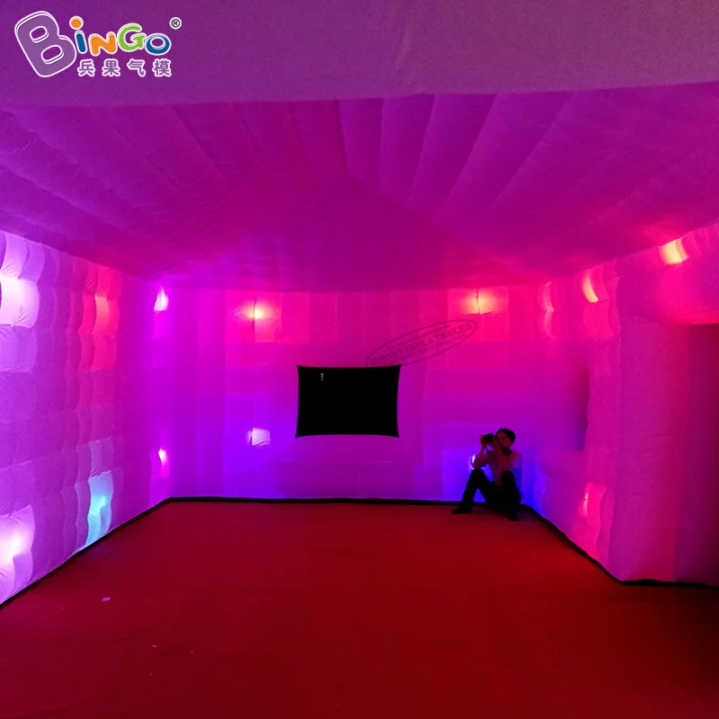 Verkauf Riesen 9,5 X5x 3,7 Meter Aufblasbare Led Beleuchtung Zelt Für Outdoor/Hochzeit Verwenden 31ft Aufgeblasen Event Zelt