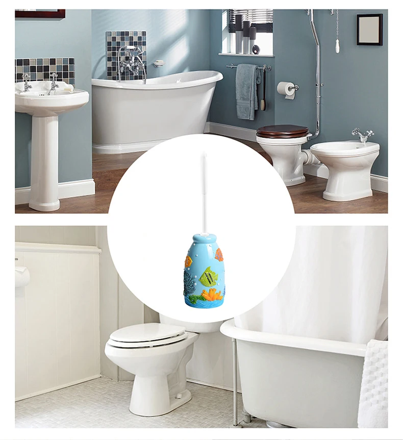 Держатель для туалетной щетки в морском стиле полимерная основа принадлежности