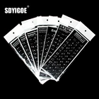 Клавиатура кожаная белая фотография Кнопка буква ноутбук Настольный компьютер Русский Арабский испанский немецкий французский для 10- 17 дюймов