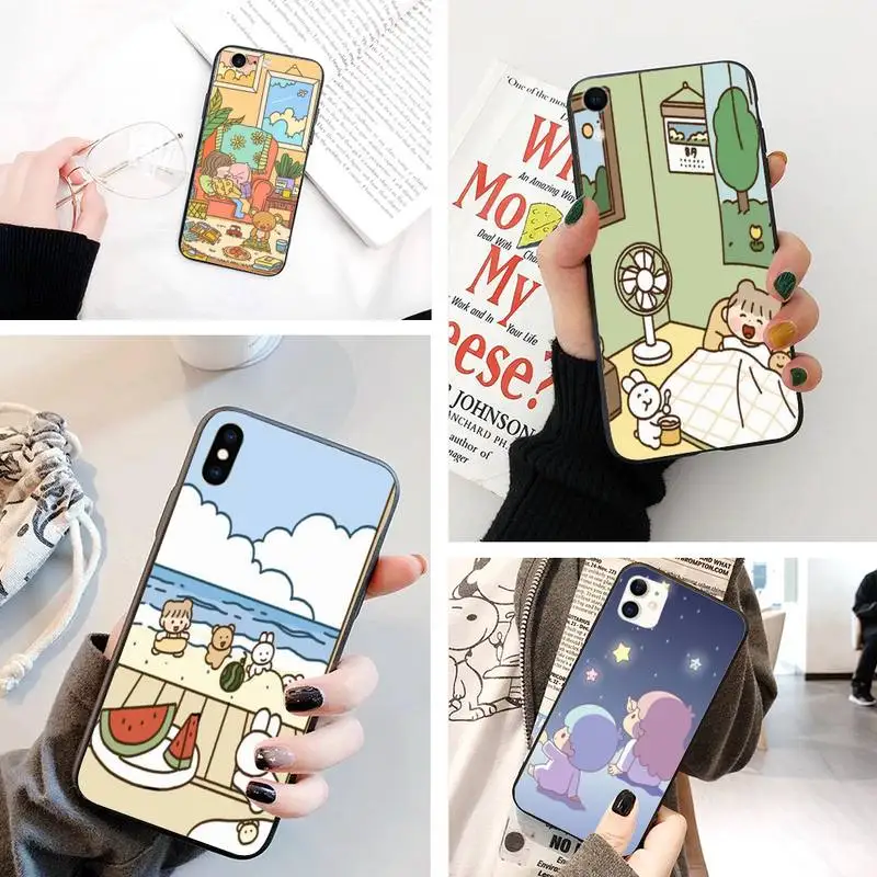 Удобный мягкий чехол для телефона на заказ IphoneX XS 11 11Pro 55s SE6 6splus7 8 SE
